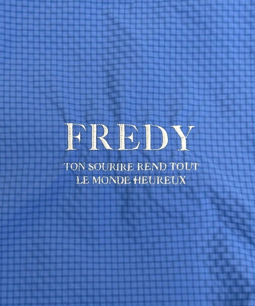 撥水サッカーチェック刺繍トートバッグ（トートバッグ）｜fredy emue（フレディエミュ）