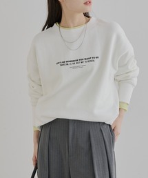 PUAL CE CIN | 2WAYフォトプリントスウェット(スウェット)