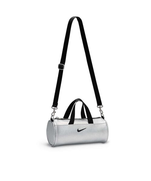 ◆国内発送◆【NIKE】ナイキ クラッシュ ミニ バレル バッグ NIKE NK CLASH MINI BARREL BAG-METL METALLIC SILVER/BLACK