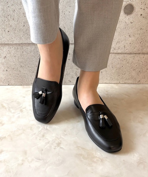 blanc/bleu（ブランブルー）の「【日本製／本革】タッセルローファー（ローファー・レディース・ブラック・23.0cm/23.5cm/24.0cm/22.5cm/24.5cm）」の7枚目の写真