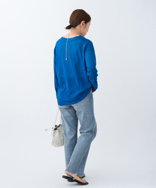 IENA(イエナ)の「YANUK/ヤヌーク 別注 LOWRISE LEA ストレートデニム(デニムパンツ・レディース・ブルー・23/24/25/26/22)」の16枚目の写真