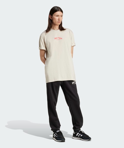 adidas(アディダス)の「ウォバッシュ 半袖Tシャツ / アディダスオリジナルス adidas Originals(Tシャツ/カットソー・メンズ・ベージュ/ブラック・X-SMALL/3XL/X-LARGE/XX-LARGE/SMALL/MEDIUM/LARGE)」の11枚目の写真