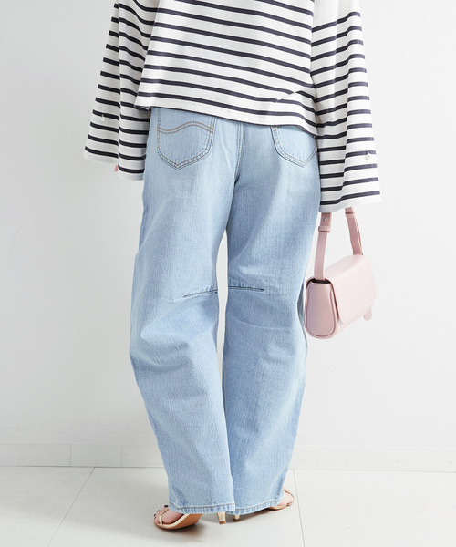 Lee(リー)の「LEE/リー CURVE PANTS カーブパンツ(デニムパンツ・レディース・ブルー・SMALL/MEDIUM/X-SMALL)」の4枚目の写真