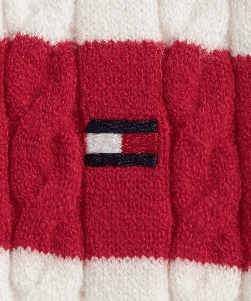 TOMMY HILFIGER(トミーヒルフィガー)の「GIRLS ケーブルカーディガン(カーディガン/ボレロ・キッズ・レッド・140cm/150cm/160cm/130cm)」の6枚目の写真