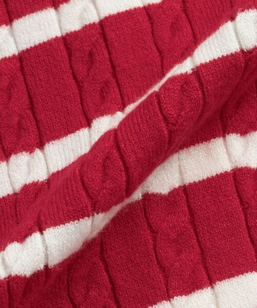 TOMMY HILFIGER(トミーヒルフィガー)の「GIRLS ケーブルカーディガン(カーディガン/ボレロ・キッズ・レッド・140cm/150cm/160cm/130cm)」の7枚目の写真