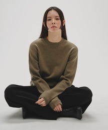 新品未使用Lord&Talor肉厚高級カシミヤニットグリーンカーキ 新品未使用Lord&Talor肉厚高級カシミヤニットグリーンカーキ