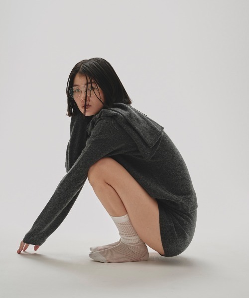 todayful Cashmere Seamless Knit チャコールグレー セール】Cashmere Seamless Knit（ニット/セーター）｜TODAYFUL