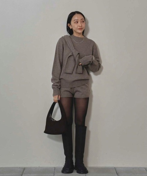 セール】Cashmere Seamless Knit（ニット/セーター）｜TODAYFUL