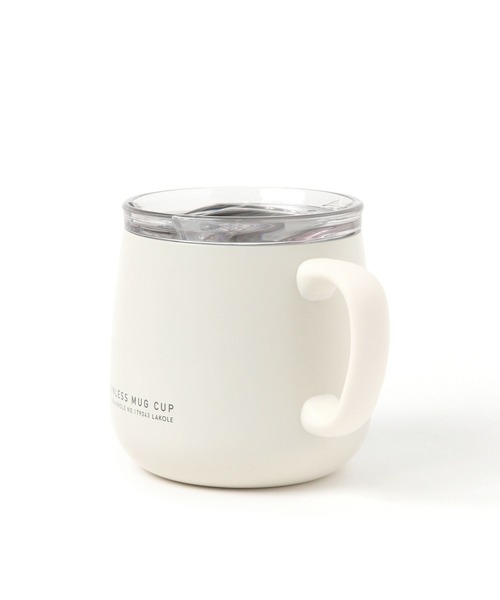 LAKOLE（ラコレ）の「【保冷保温】フタ付マグカップ[390ml] / 252794（グラス/マグカップ/タンブラー・レディース・アイボリー/グレー/イエロー/グリーン/ブルー・FREE）」の6枚目の写真