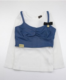 AIMABLE（エマーブル）の「ビスチェ付き長袖シャツ（Tシャツ/カットソー）」