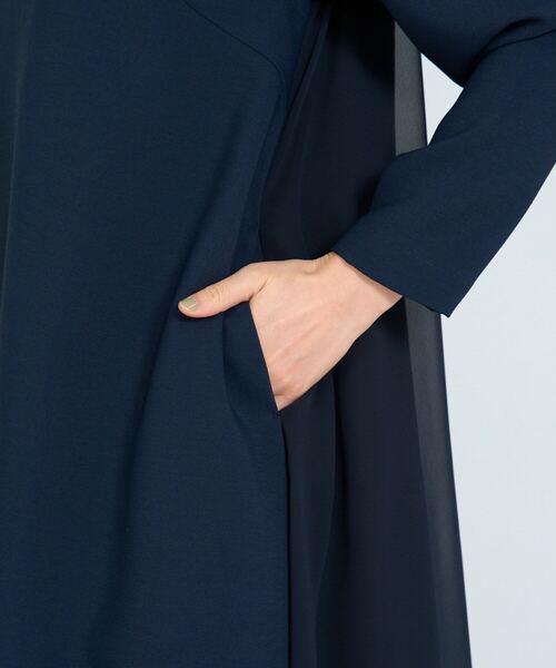 ADIEU TRISTESSE（アデュートリステス）の「◆バックシフォンワンピース（ワンピース・レディース・ブラック/ネイビー・40/38）」の10枚目の写真