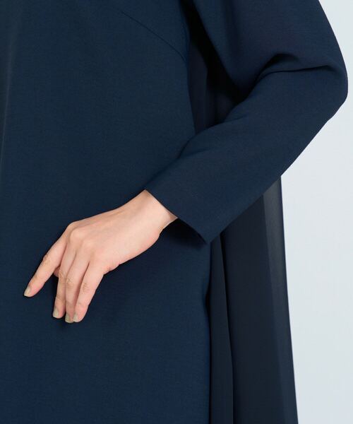 ADIEU TRISTESSE（アデュートリステス）の「◆バックシフォンワンピース（ワンピース・レディース・ブラック/ネイビー・40/38）」の11枚目の写真