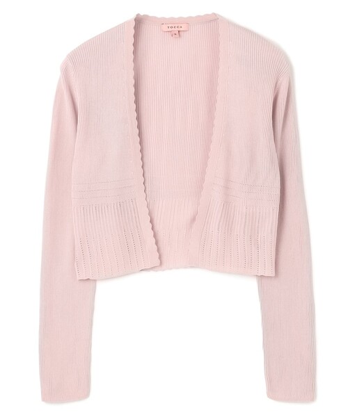 TOCCA(トッカ)の「EYELET AJISAI BOLERO ボレロ(カーディガン/ボレロ・レディース・アイボリー系/ブラック系/ブルー系/ピンク系・SMALL/MEDIUM)」の10枚目の写真