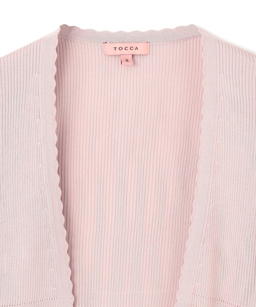 TOCCA(トッカ)の「EYELET AJISAI BOLERO ボレロ(カーディガン/ボレロ・レディース・アイボリー系/ブラック系/ブルー系/ピンク系・SMALL/MEDIUM)」の8枚目の写真