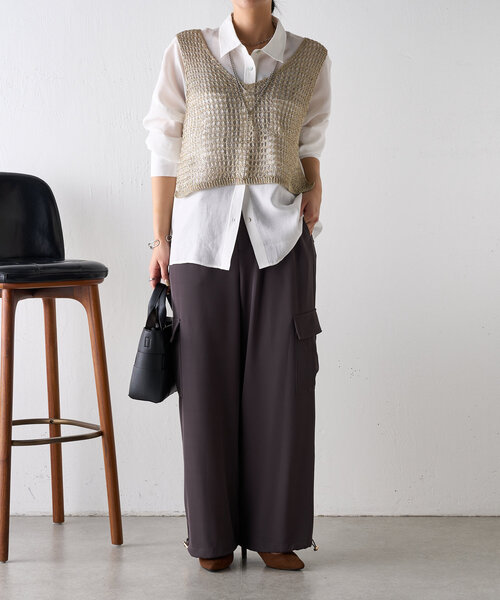 ISABEL MARANT ナラ ドローストリング カーゴ ショーツ Drawstring Cocoon Cargo Pants/ドローストーリングコクーン