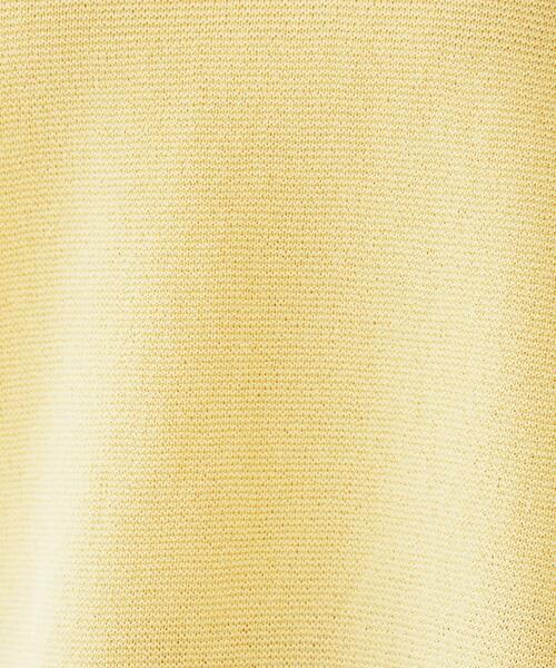 UNTITLED（アンタイトル）の「【体型カバー/清涼感】サイドスリット Vネックニット（ニット/セーター・レディース・ピンク系その他/ブルーグリーン/ホワイト/ライトイエロー系/ライトグリーン/イエロー/ナチュラル/チャコールグレー/ライトパープル・02/00/04/44/48）」の11枚目の写真