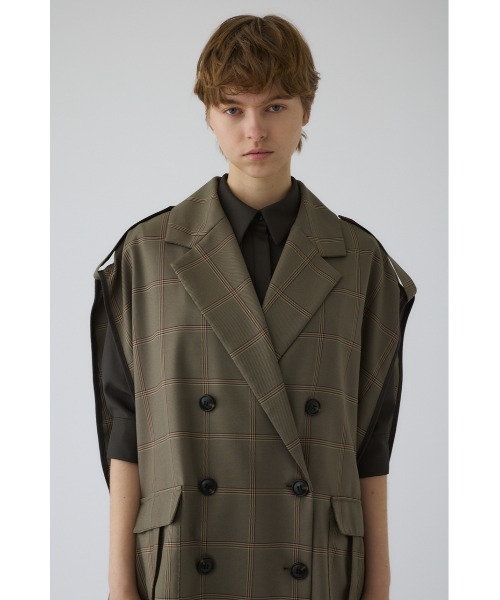 RIM.ARK（リムアーク）の「Gabardine cape ギャバジンケープ（ポンチョ・レディース・ダークグリーン/ネイビー/マルチ・FREE）」の17枚目の写真