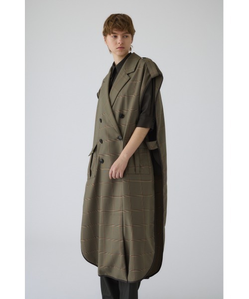 RIM.ARK（リムアーク）の「Gabardine cape ギャバジンケープ（ポンチョ・レディース・ダークグリーン/ネイビー/マルチ・FREE）」の20枚目の写真