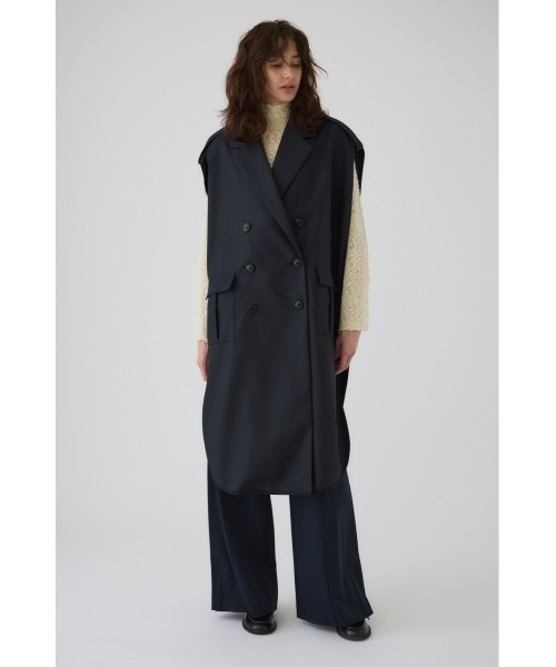 RIM.ARK（リムアーク）の「Gabardine cape ギャバジンケープ（ポンチョ・レディース・ダークグリーン/ネイビー/マルチ・FREE）」の6枚目の写真