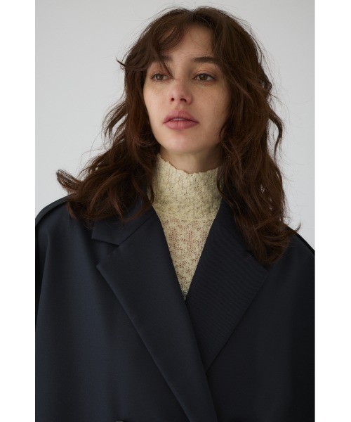 RIM.ARK（リムアーク）の「Gabardine cape ギャバジンケープ（ポンチョ・レディース・ダークグリーン/ネイビー/マルチ・FREE）」の8枚目の写真