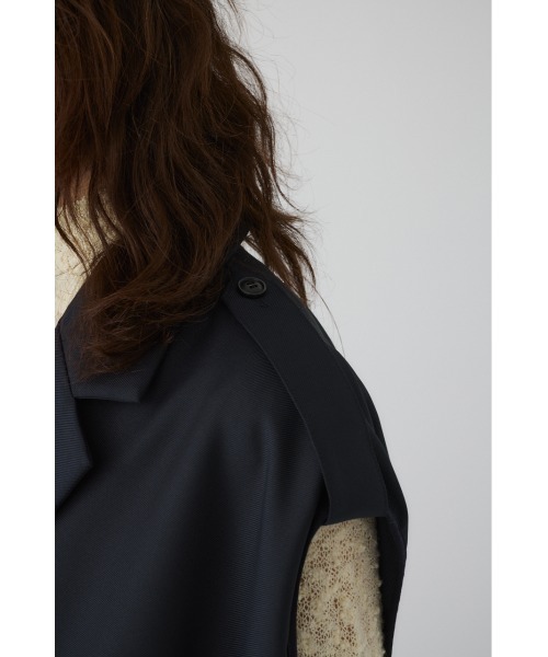 RIM.ARK（リムアーク）の「Gabardine cape ギャバジンケープ（ポンチョ・レディース・ダークグリーン/ネイビー/マルチ・FREE）」の10枚目の写真