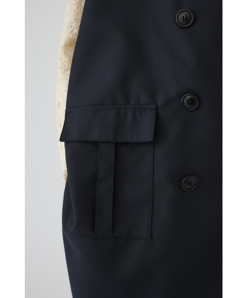 RIM.ARK（リムアーク）の「Gabardine cape ギャバジンケープ（ポンチョ・レディース・ダークグリーン/ネイビー/マルチ・FREE）」の12枚目の写真