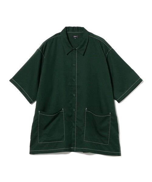 BEAMS（ビームス）の「【吸水速乾】ステッチ イージーシャツ（シャツ/ブラウス・メンズ・グレー/ブラック/ダークグリーン・S/XL/L/M）」の3枚目の写真