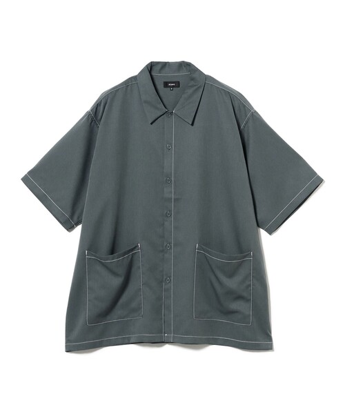 BEAMS（ビームス）の「【吸水速乾】ステッチ イージーシャツ（シャツ/ブラウス・メンズ・グレー/ブラック/ダークグリーン・S/XL/L/M）」の15枚目の写真