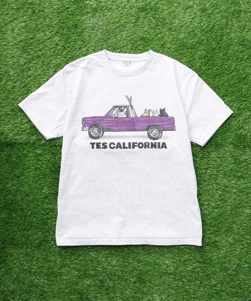 The Endless Summer（エンドレスサマー）の「TES 4BUHI SURF TRUCK T-SHIRT / Tシャツ（Tシャツ/カットソー・メンズ・グレー/アイボリー/ホワイト/グリーン系その他3・SMALL/MEDIUM/LARGE/X-LARGE/XX-LARGE）」の5枚目の写真