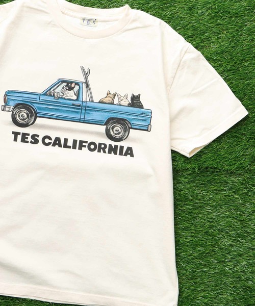 小花柄ワッフルTEE|ems excite | RETRO GIRL ONLINE STORE
