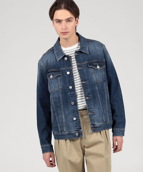 【別注】PT TORINO ストレッチデニム トラッカージャケット 別注】PT TORINO ストレッチデニム トラッカージャケット（ブルゾン