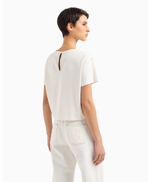 【新品未使用タグ付き】エンポリオアルマーニ　ホワイトシャツ　6A（118cm） エンポリオアルマーニ EMPORIO ARMANI 半袖 Tシャツ トップス