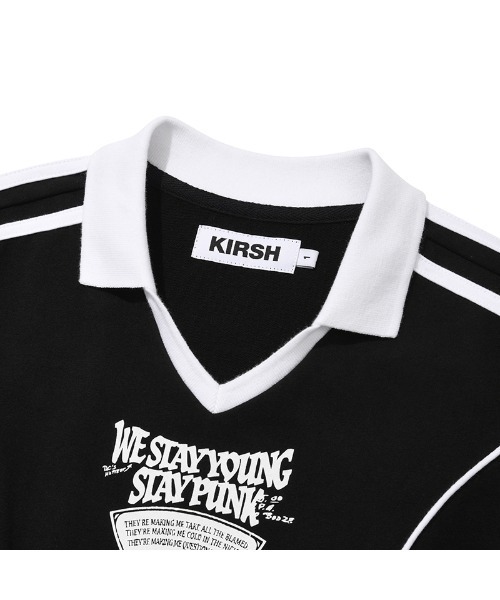 KIRSH(キルシー)の「KIRSH OPEN COLLAR SPORTY DRESS オープンカラー スポーティー ワンピース(ワンピース・レディース・ホワイト/ブラック・ONE SIZE)」の4枚目の写真