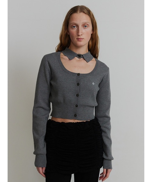トップス Interlock Knit Shirt Neck Cardigan セール】Interlock Knit Shirt Neck Cardigan（カーディガン
