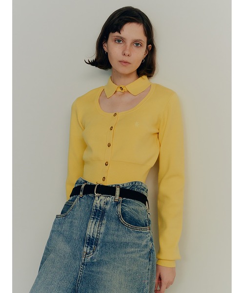 トップス sorin Interlock Knit Shirt Neck Cardigan セール】Interlock Knit Shirt Neck Cardigan（カーディガン/ボレロ