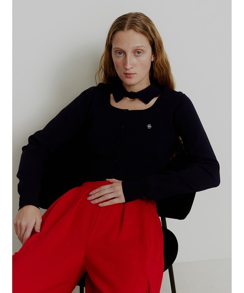 トップス Interlock Knit Shirt Neck Cardigan セール】Interlock Knit Shirt Neck Cardigan（カーディガン