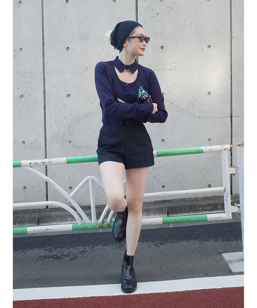 セール】Interlock Knit Shirt Neck Cardigan（カーディガン/ボレロ