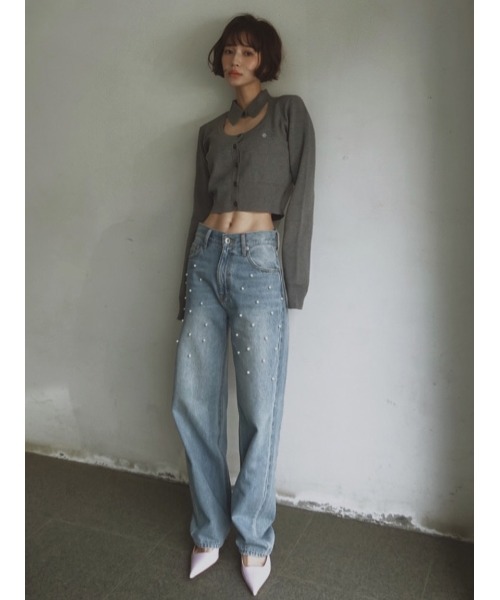 セール】Interlock Knit Shirt Neck Cardigan（カーディガン/ボレロ