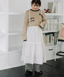 POU DOU DOU | ＜made in INDIA＞マルチwayギャザーレーススカート(スカート)