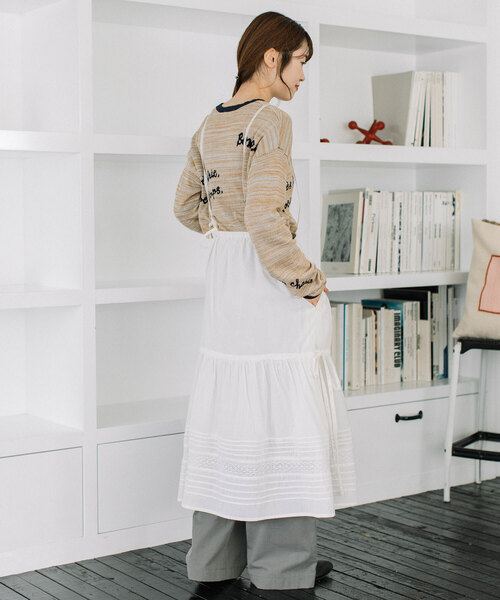 POU DOU DOU（プードゥドゥ）の「＜made in INDIA＞マルチwayギャザーレーススカート（スカート・レディース・ブラック/オフホワイト・M）」の22枚目の写真