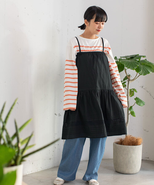 POU DOU DOU（プードゥドゥ）の「＜made in INDIA＞マルチwayギャザーレーススカート（スカート・レディース・ブラック/オフホワイト・M）」の12枚目の写真