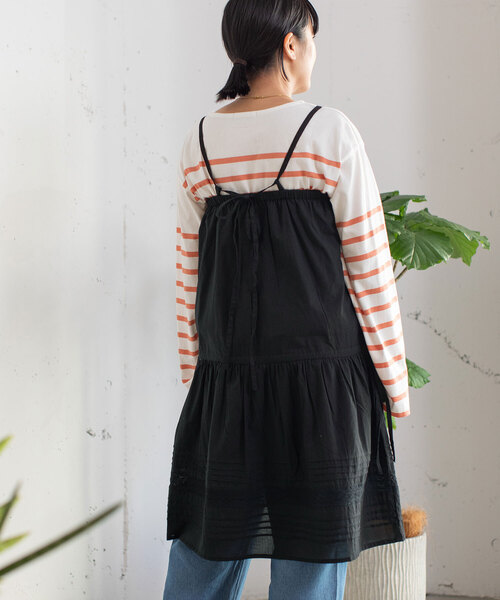 POU DOU DOU（プードゥドゥ）の「＜made in INDIA＞マルチwayギャザーレーススカート（スカート・レディース・ブラック/オフホワイト・M）」の10枚目の写真