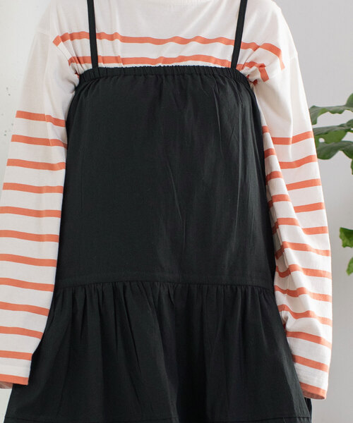 POU DOU DOU（プードゥドゥ）の「＜made in INDIA＞マルチwayギャザーレーススカート（スカート・レディース・ブラック/オフホワイト・M）」の8枚目の写真