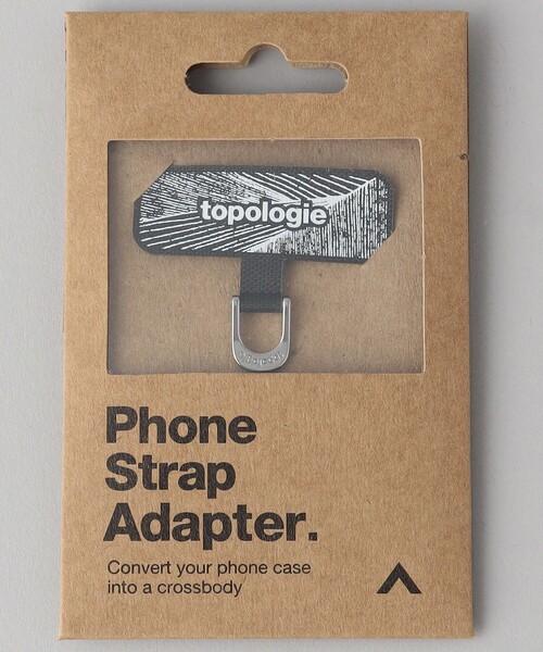 topologie Phone Strap Adapter&Keyringセット Topologie/トポロジー/Phone Strap Adapter D-ring(FREE BLACK