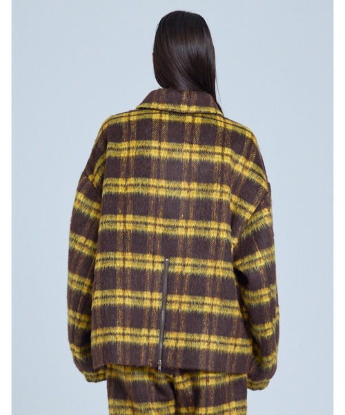 Little sunny bite(リトルサニーバイト)の「【RS】【Little sunny bite】check jacket(その他アウター・レディース・ブラウン・SMALL)」の3枚目の写真