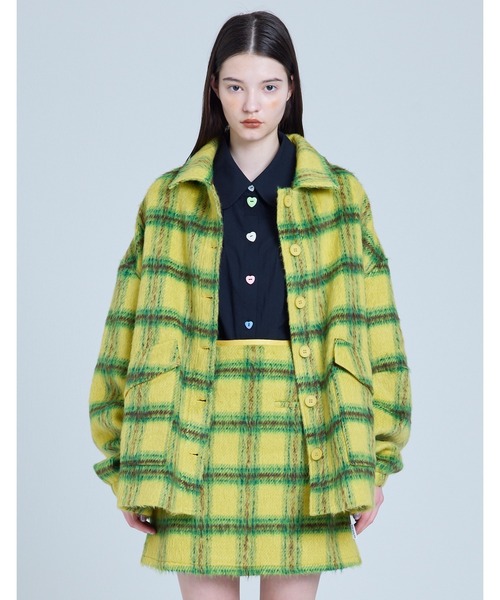 Little sunny bite(リトルサニーバイト)の「【RS】【Little sunny bite】check jacket(その他アウター・レディース・ブラウン・SMALL)」の21枚目の写真