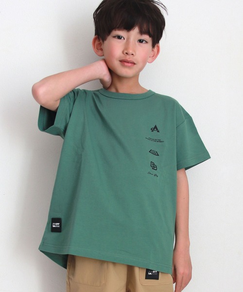 FARM(ファーム)の「グラビティTシャツ(Tシャツ/カットソー・キッズ・グレー/グリーン・130cm/140cm/150cm/160cm)」の2枚目の写真