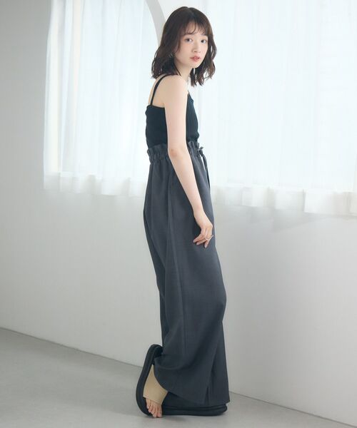 RETRO GIRL（レトロガール）の「【新色追加】メランジリブカップ付インナー（キャミソール・レディース・イエロー/ブラック/ナチュラル/オレンジ/ブラック系その他・FREE）」の10枚目の写真