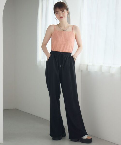 RETRO GIRL（レトロガール）の「【新色追加】メランジリブカップ付インナー（キャミソール・レディース・イエロー/ブラック/ナチュラル/オレンジ/ブラック系その他・FREE）」の14枚目の写真