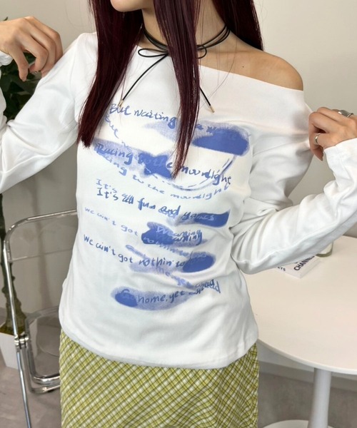 sevens(セブンズ)の「【sevens】TEE ミニロゴスプレーロンT(Tシャツ/カットソー・レディース・ホワイト・FREE)」の6枚目の写真